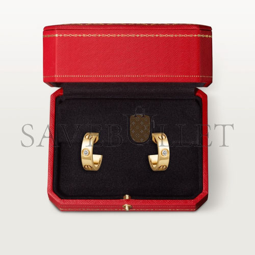 CARTIER  LOVE EARRINGS, 2 DIAMONDS B8022900