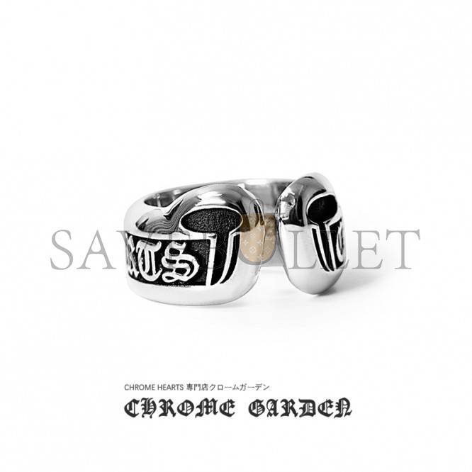 CHROME HEARTS SMALL SCROLL LABEL RING