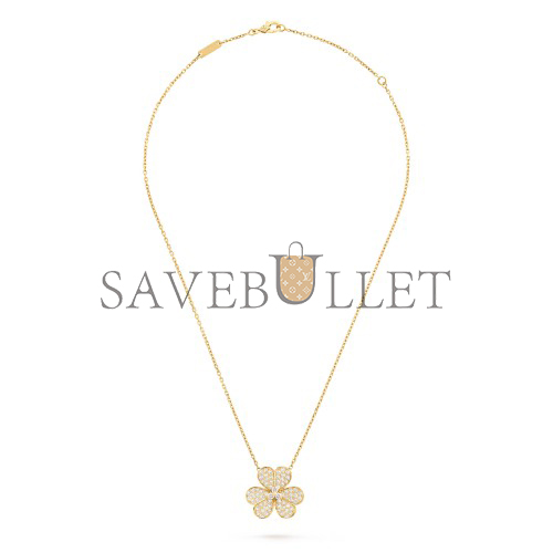 VAN CLEEF ARPELS FRIVOLE PENDANT, LARGE MODEL - YELLOW GOLD, DIAMOND  VCARP0J700