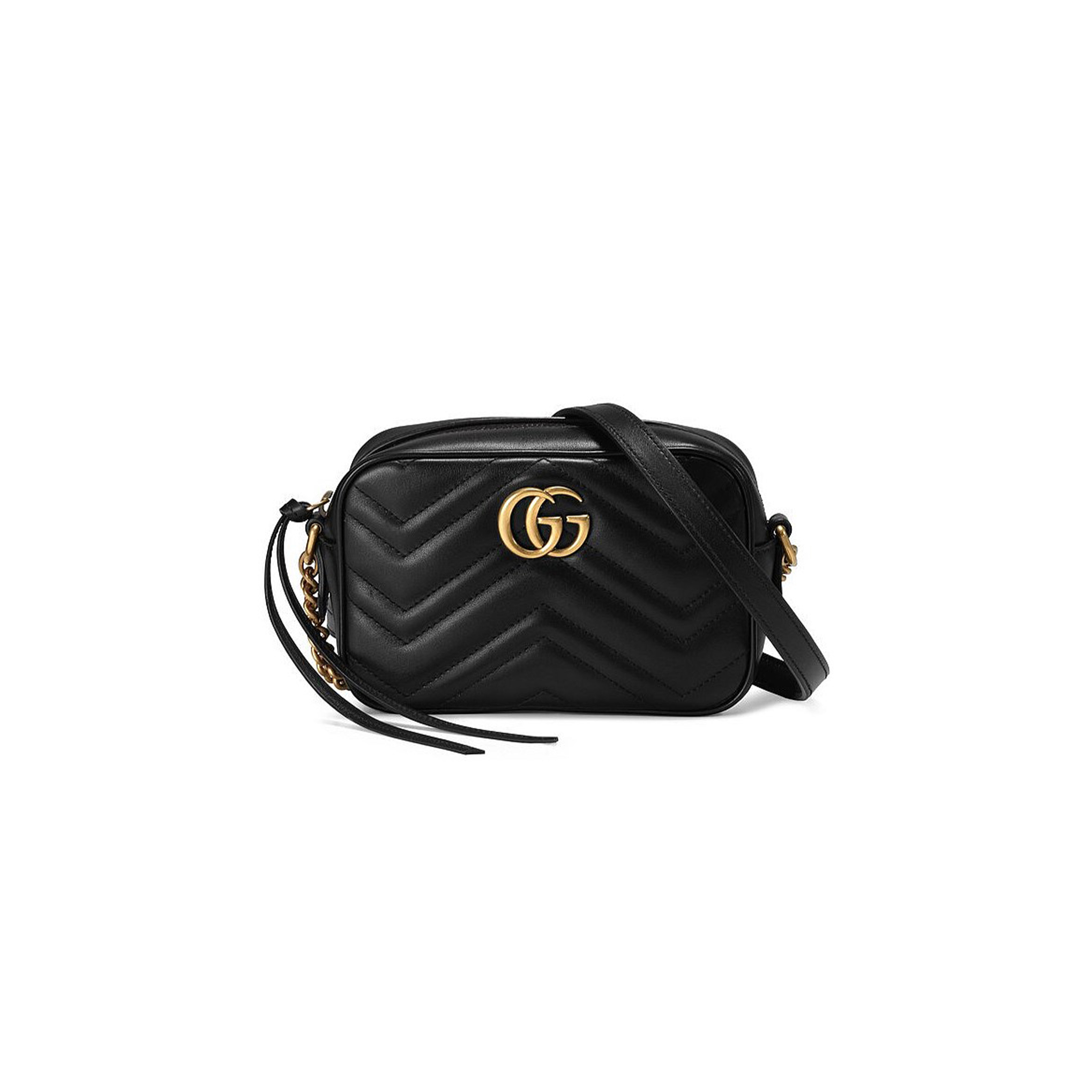 GUCCI MARMONT MATELASSE MINI BAG 448065 DTD1T 1000 (18*12*6cm)