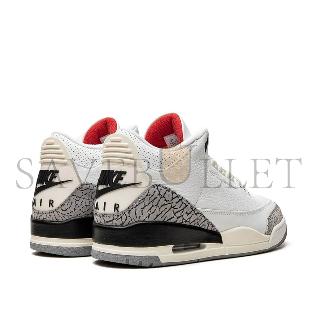 NIKE AIR JORDAN 3 WHITE CEMENT REIMAGINED SHOES DN3707-100