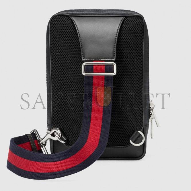 GUCCI GG BLACK BELT BAG 478325  (27*17*8.5cm)