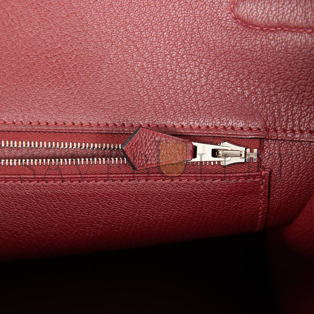 HERMES BIRKIN 40 ROUGE H TOGO PALLADIUM HARDWARE (40cm)