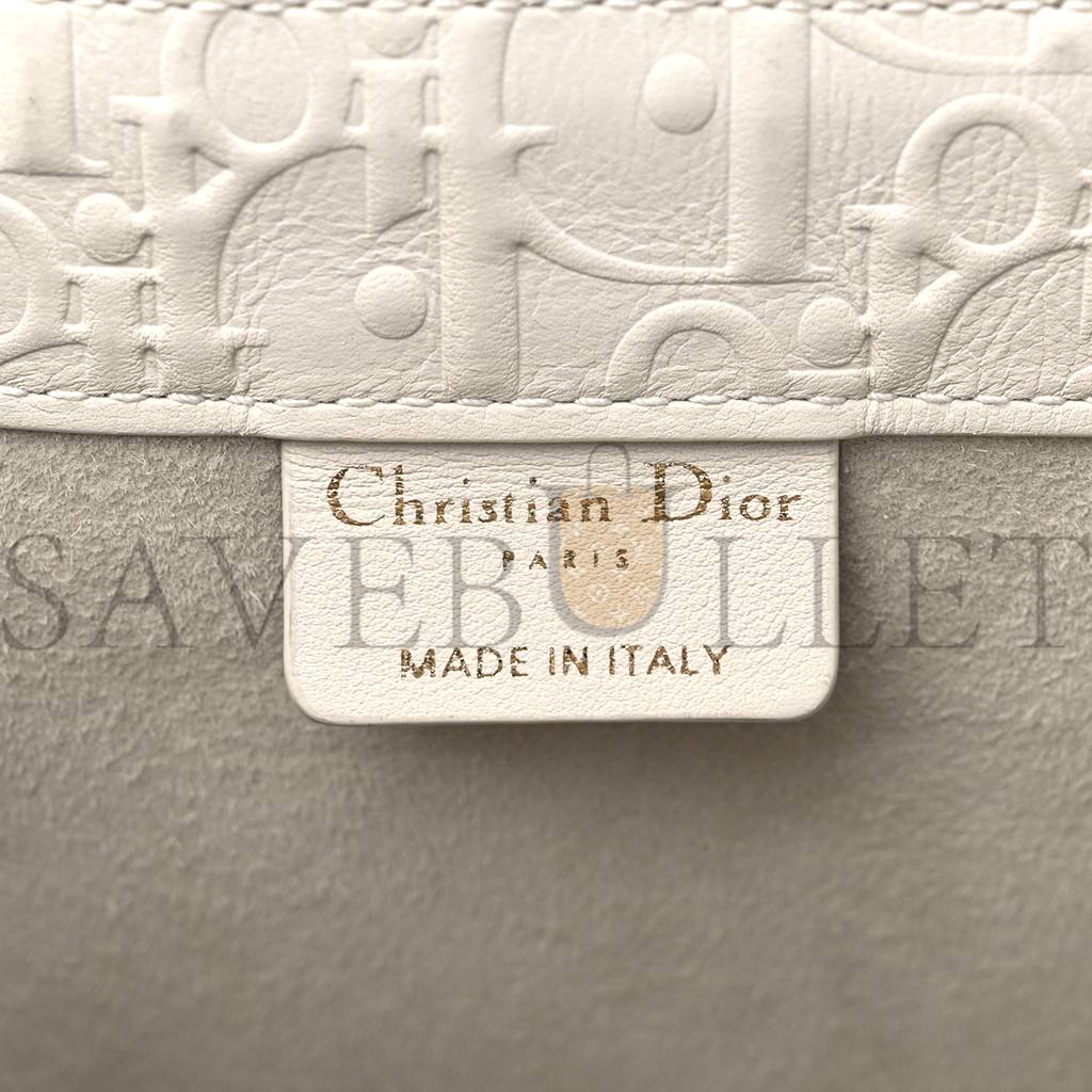 DIOR OBLIQUE CALFSKIN EMBOSSED MEDIUM BOOK TOTE IVORY (36*27*17.1cm)