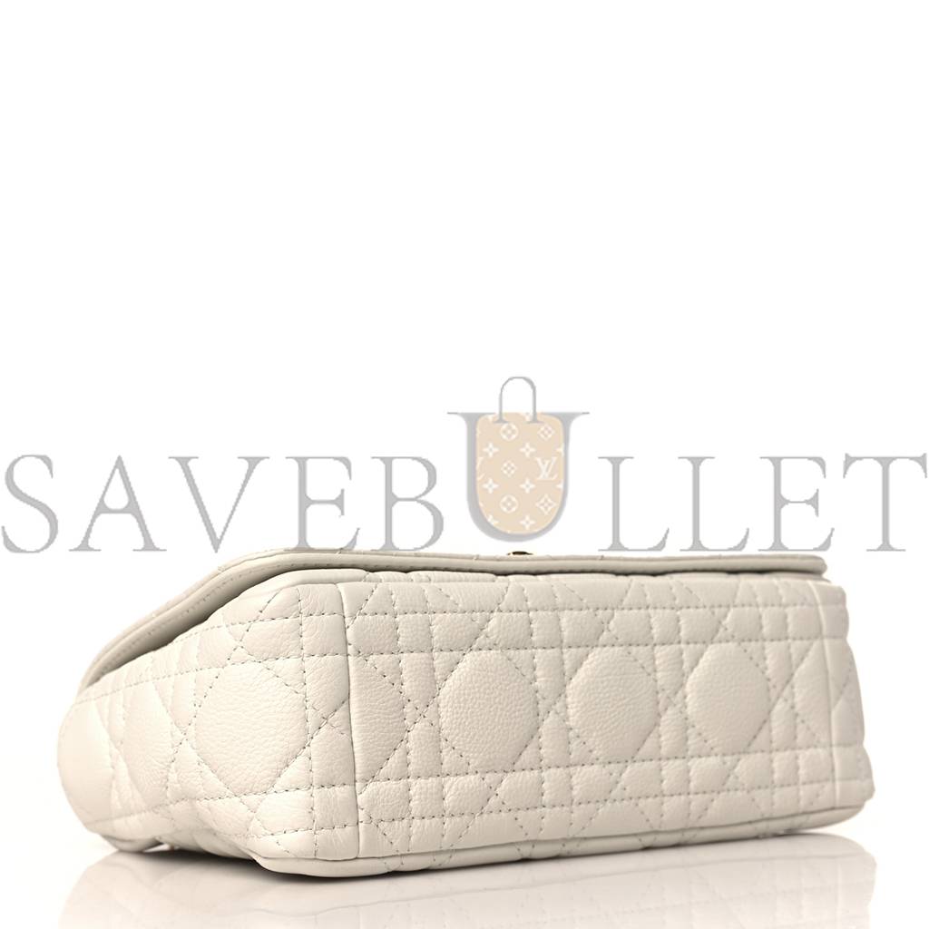 DIOR CALFSKIN CANNAGE SMALL CARO BAG IVORY (20*11*7.6cm)